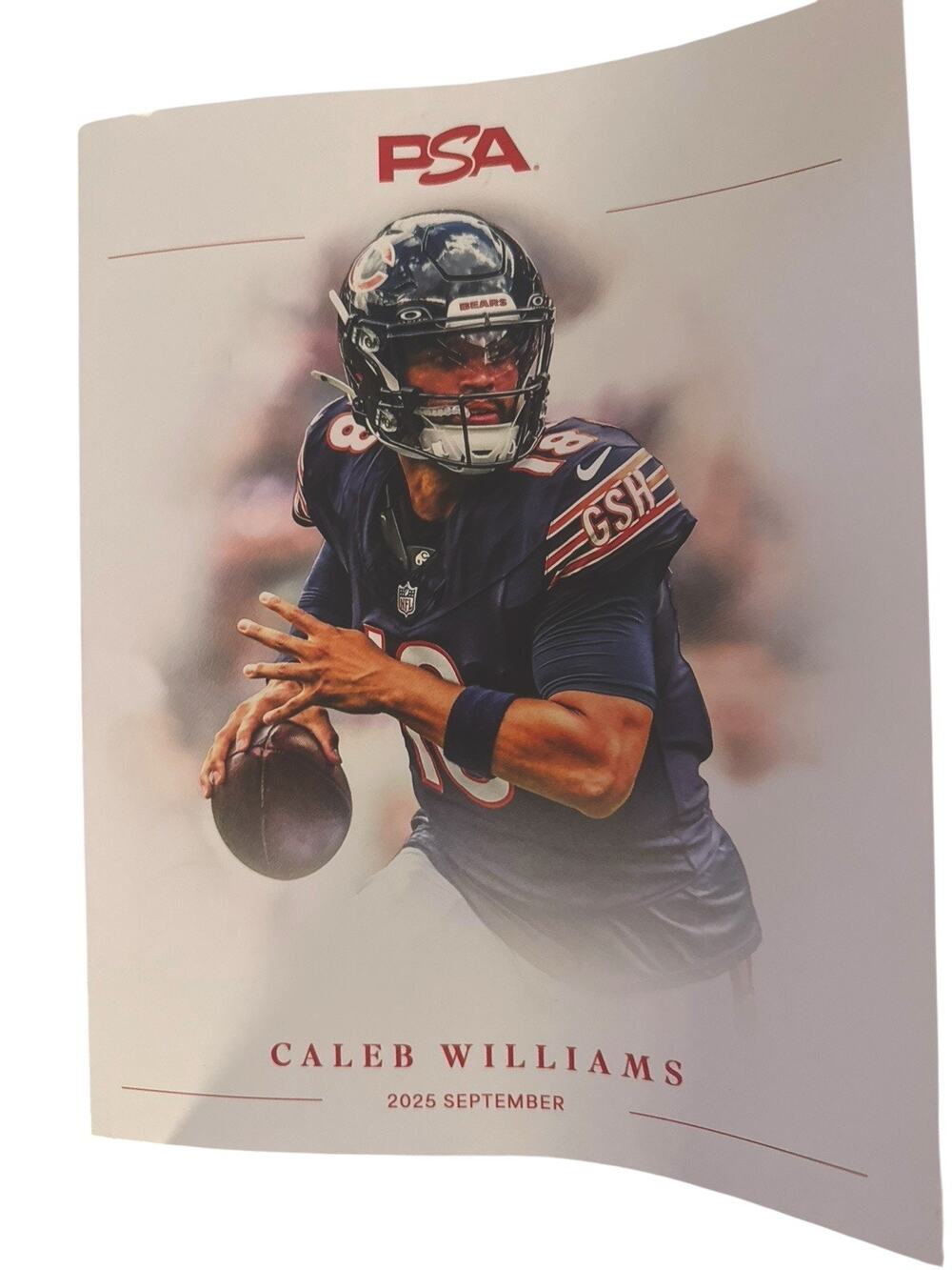 2025 PSA Card Magazine Caleb Williams Cover Chicago Bears September Volume 45